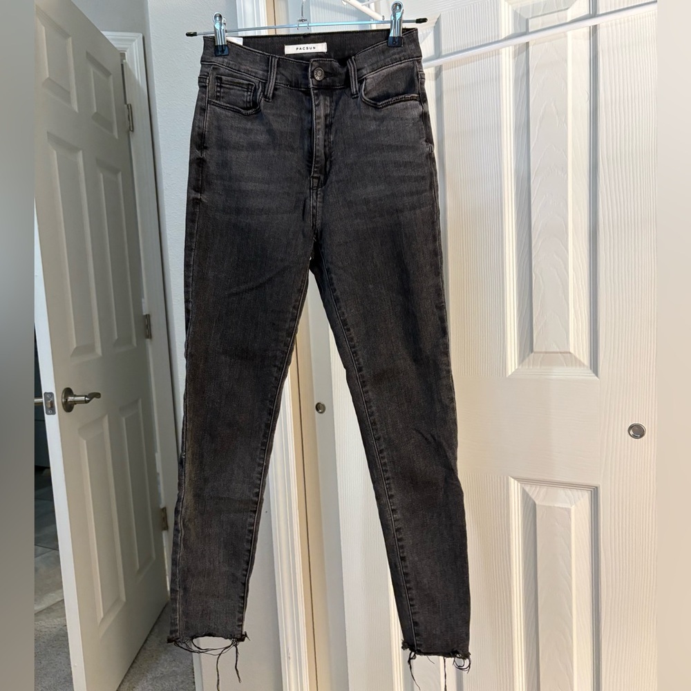 Pacsun black distressed jeans